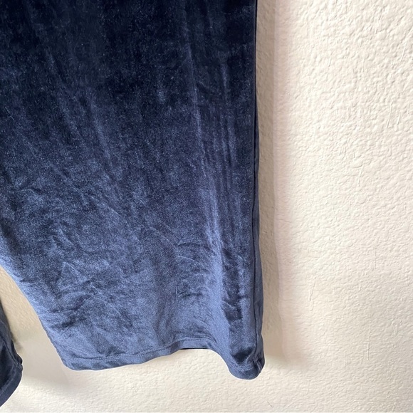 Fabletics Navy Velour Zip Up Wide Leg Jumpsuit Size 4X - Picture 10 of 13